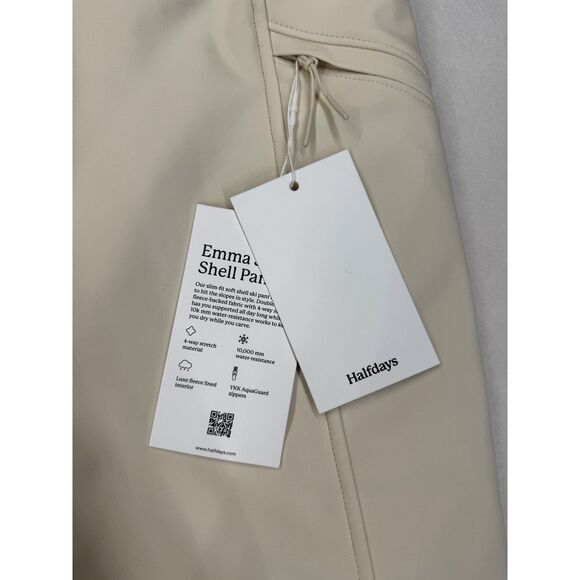 Halfdays Women's Emma Softshell Pant Oatmilk Large NWT *read $285 MSRP - Picture 4 of 8